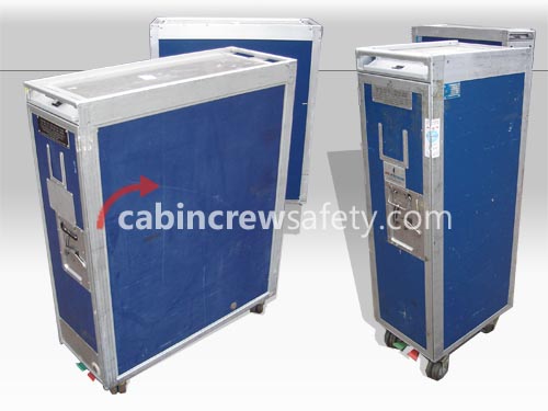Airline  Double and Single Aircraft Flight Attendant Service Cart Trolleys for Sale