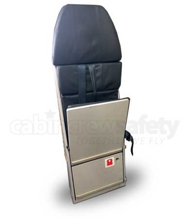 Airbus A340 leather crew jump seat