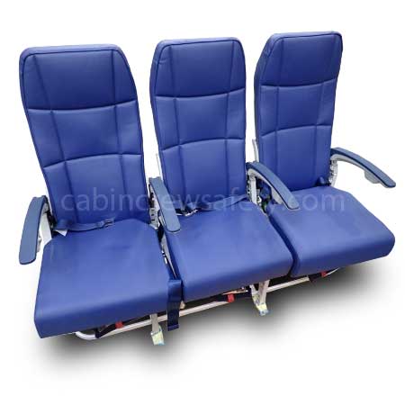 Commercial aircraft triple passenger seat, Zodiac Z100 model