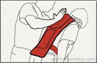 Anti Choking Heimlich training device with backslap