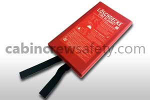 1291200 - Cabin Crew Safety Fire Blanket in quick release PVC container