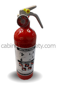 82000114 - Cabin Crew Safety Training Hafex compressed air extinguisher