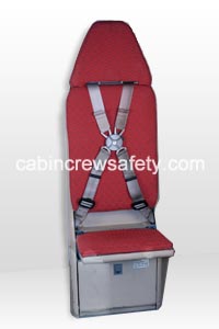 84000012 - Sicma Aero Seat Airbus A310 Single Attendant Crew Seat