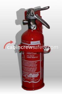 H1-10 AIR 170837B4 - SICLI MAIP Aircraft BCF Halon Fire Extinguisher