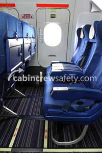 86000008 - Cabin Crew Safety Airbus A320 OWE Training Poster (Adhesive Vinyl)